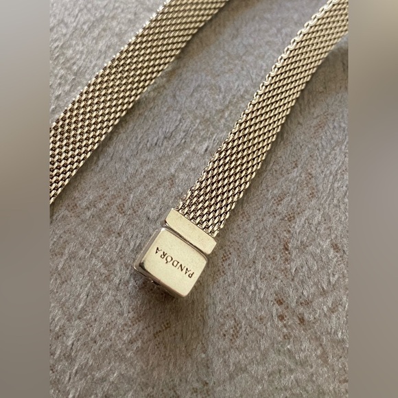 Elegant Pandora Mesh Bracelet. Sterling Silver - Picture 3 of 7